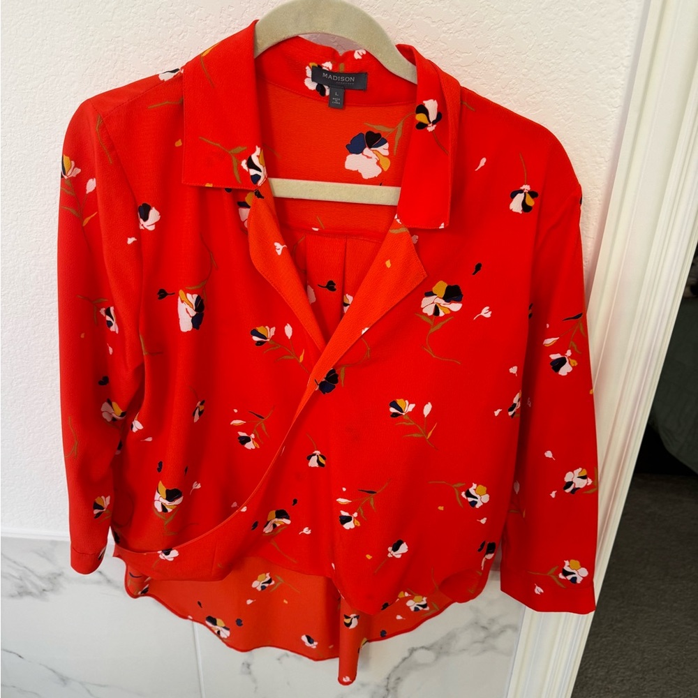 Orange blouse
